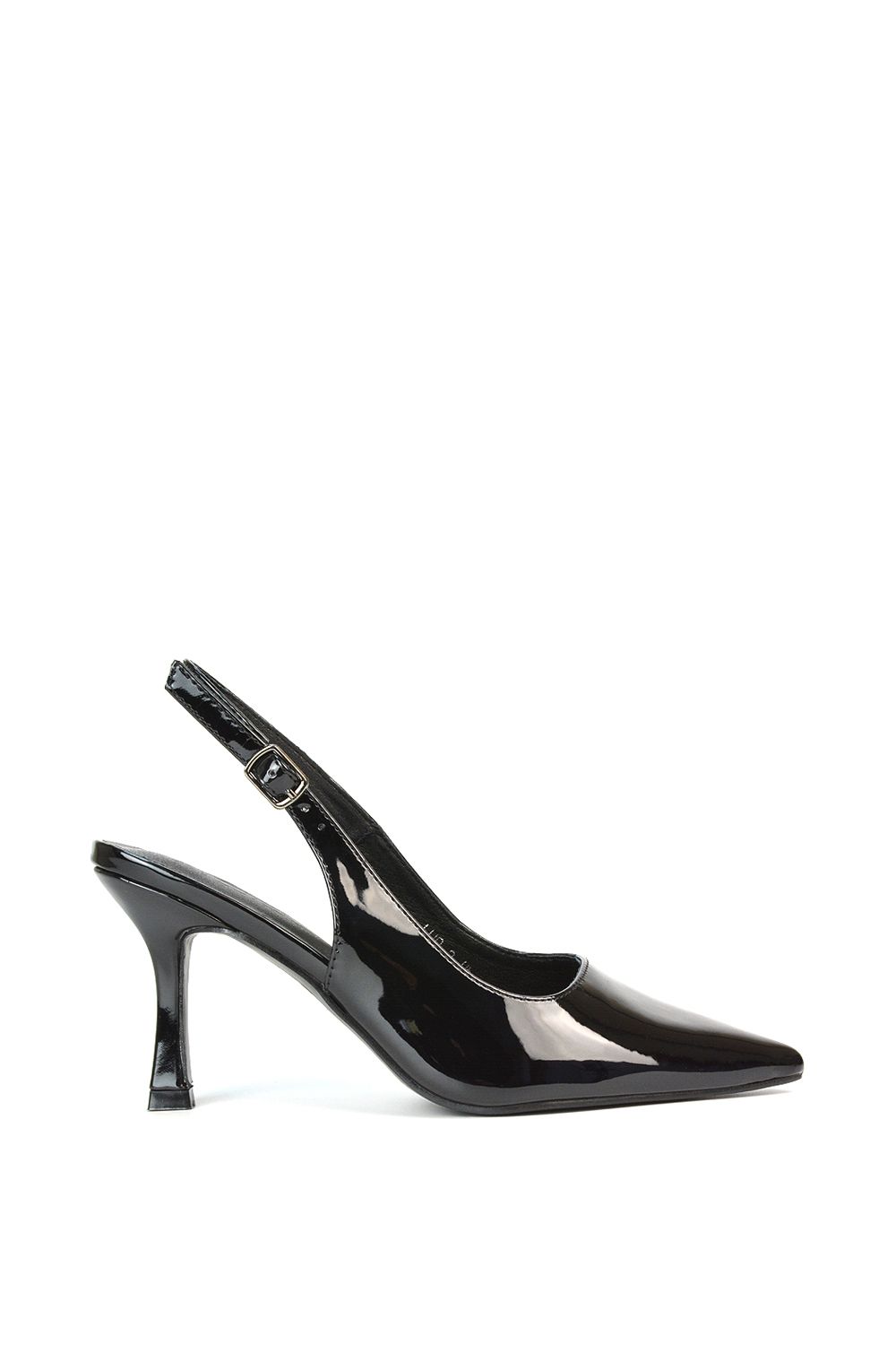 XY London 'Valerie' Stiletto High Heel Closed Toe Slingback Court Shoes