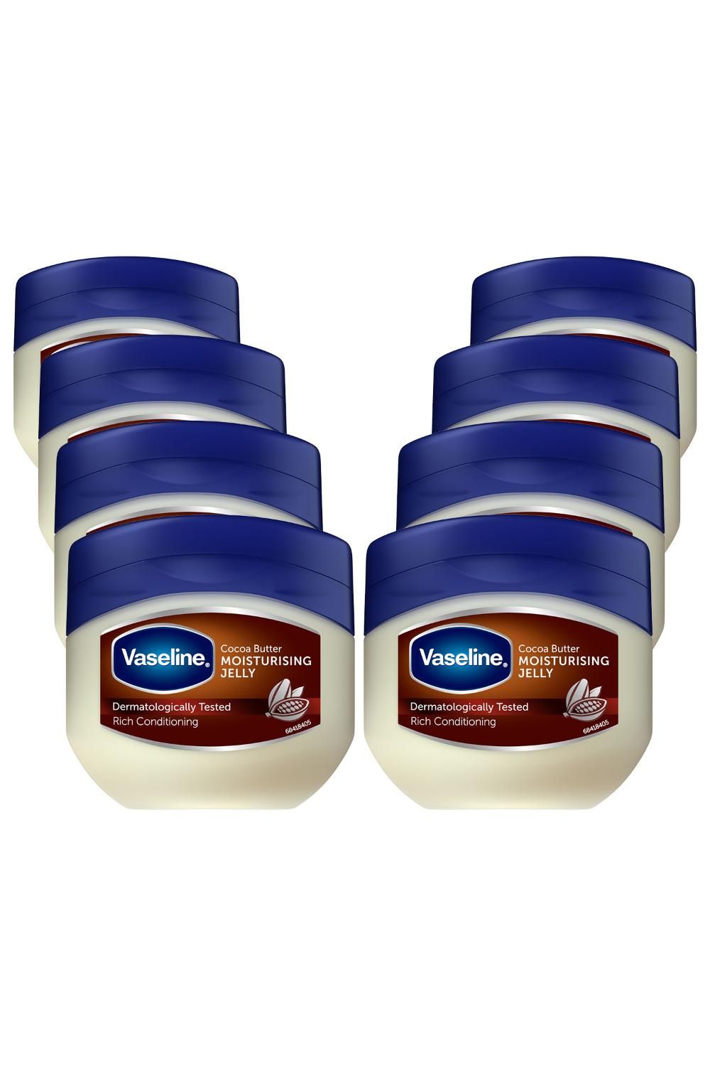 Vaseline 'Petroleum Jelly' Moisturising Cocoa Butter 100ml, 8pk image 1