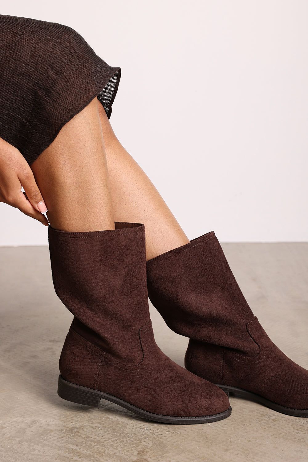 Where's That From 'Monroe' Mid Calf Boots with Flat Sole image 5