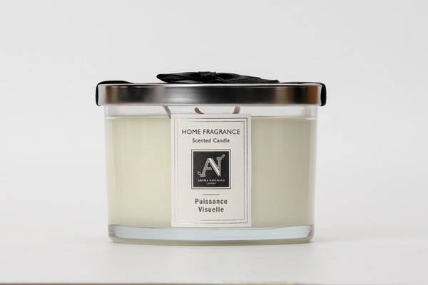 Aroma Naturals Minimalist Luxe Purete Noir 3-Wick Scented Candle