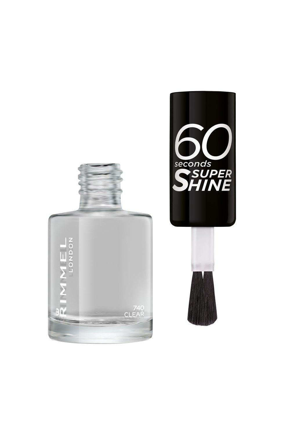 Rimmel London 60 Seconds Super Shine Nail Polish Clear image 3
