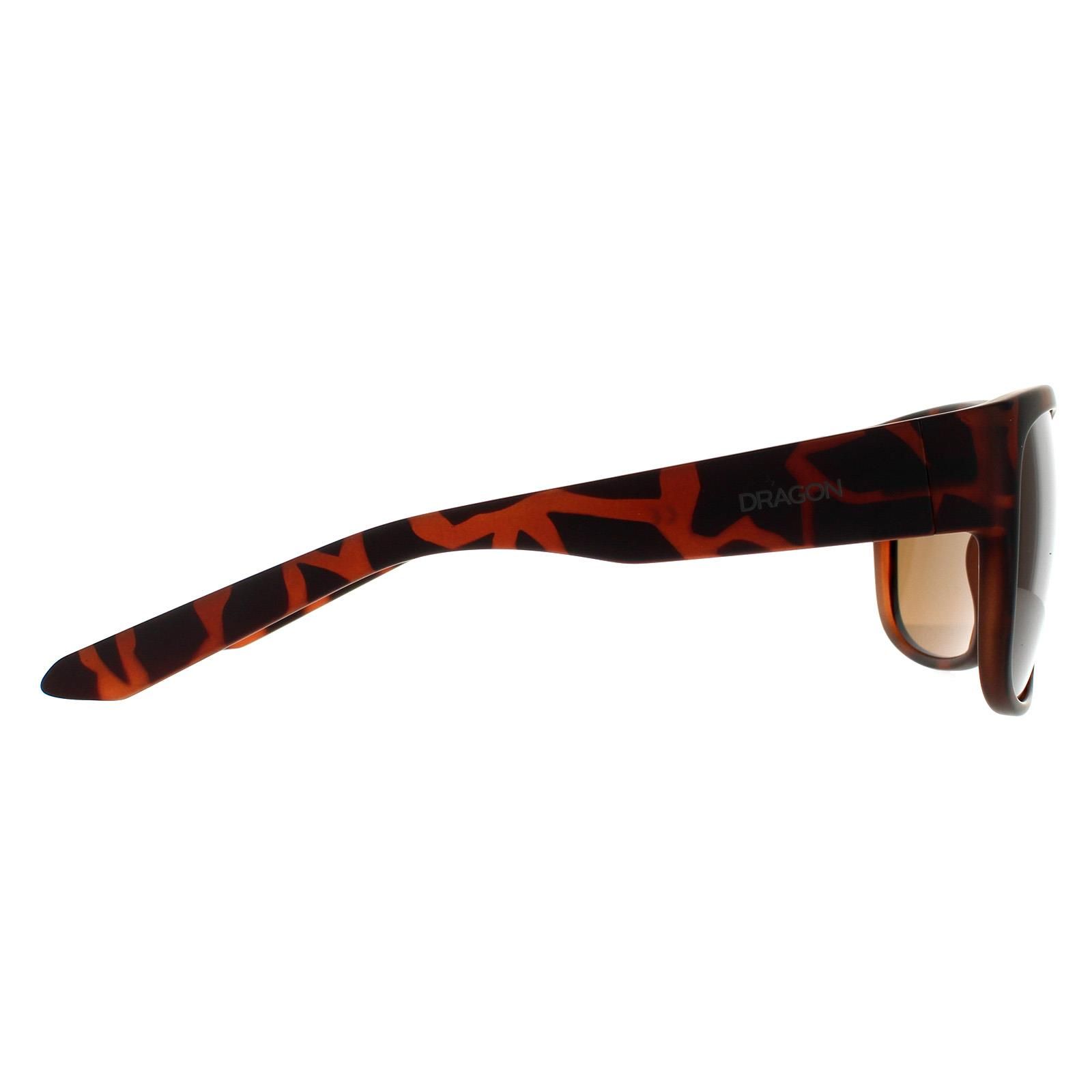Dragon Square Matte Tortoise Bronze Sunglasses image 4