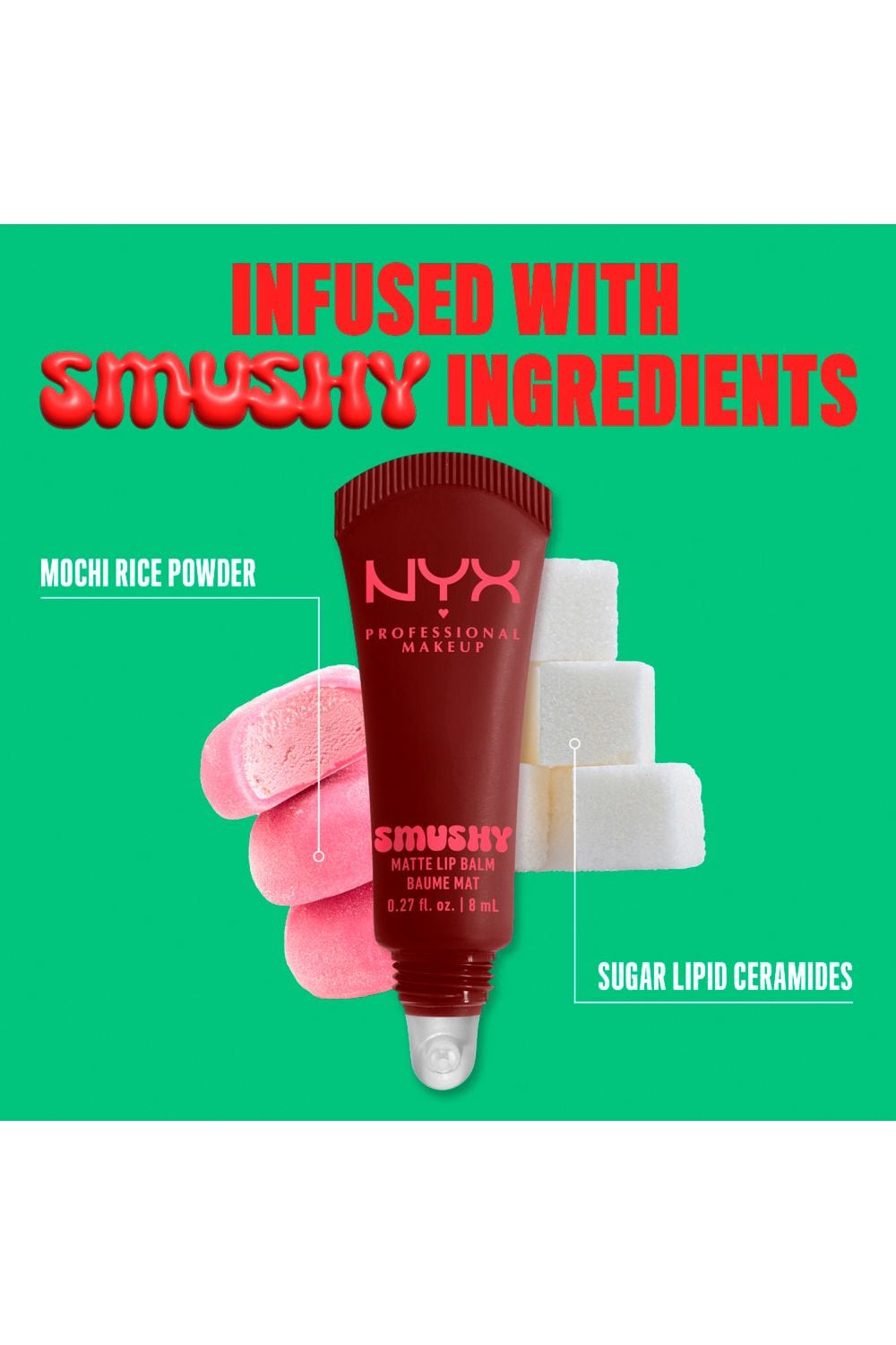 NYX Professional Makeup Smushy Matte Lip Balm 8ml Smudge Fudge image 6