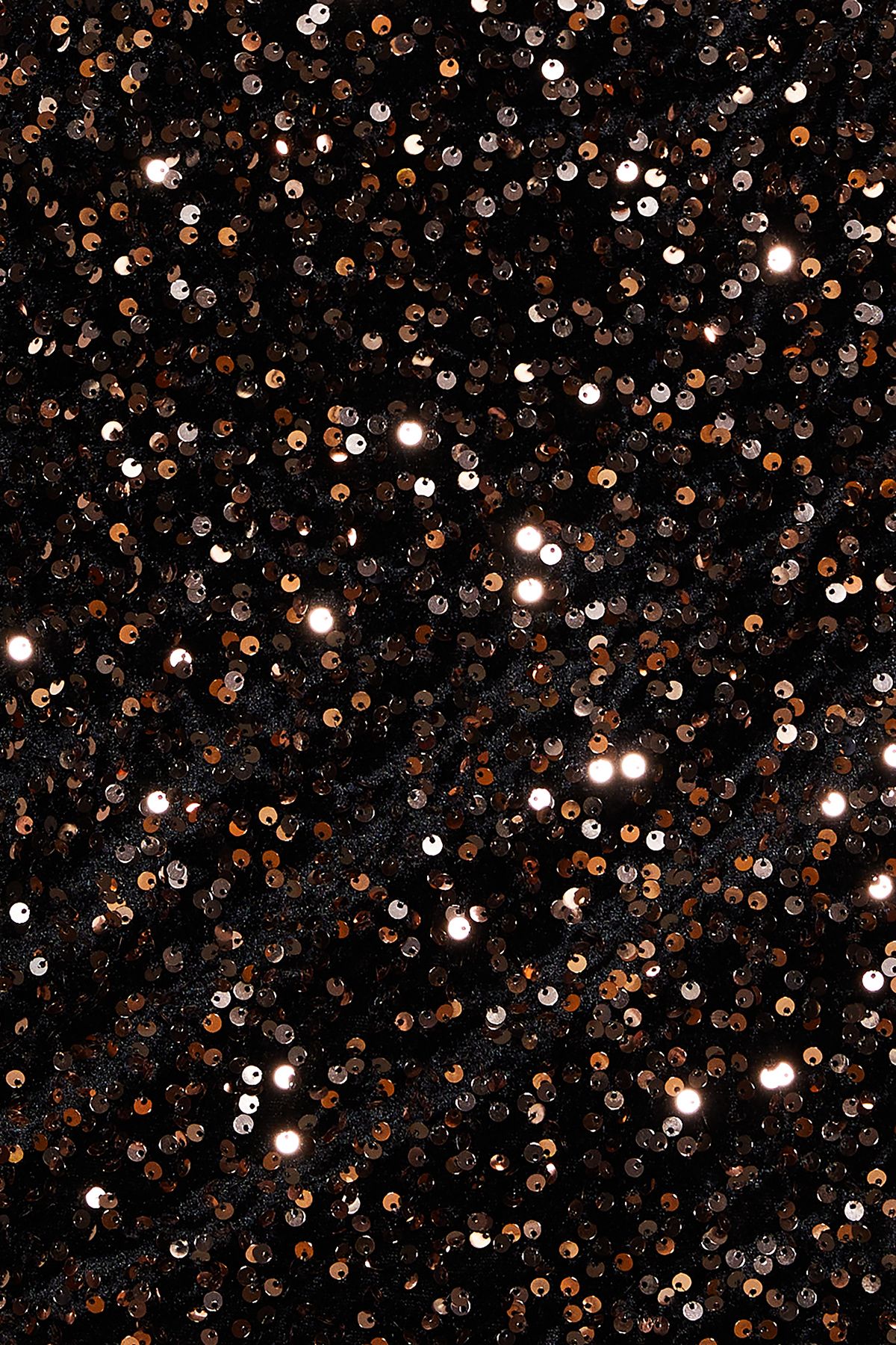 Dorothy Perkins Gold Velvet Sequin Mini Dress Gold image 5