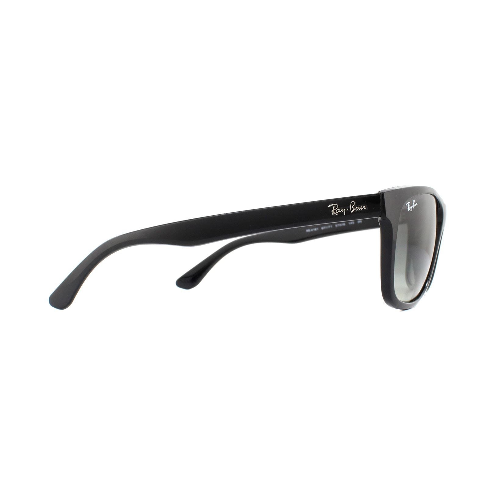 Ray-Ban Cat Eye Black Dark Grey Gradient 4181 Sunglasses image 4