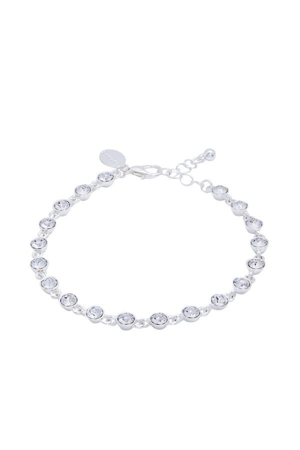 Jon Richard Jon Richard Radiance Collection - Silver Plate Tennis Bracelet embellished with crystals