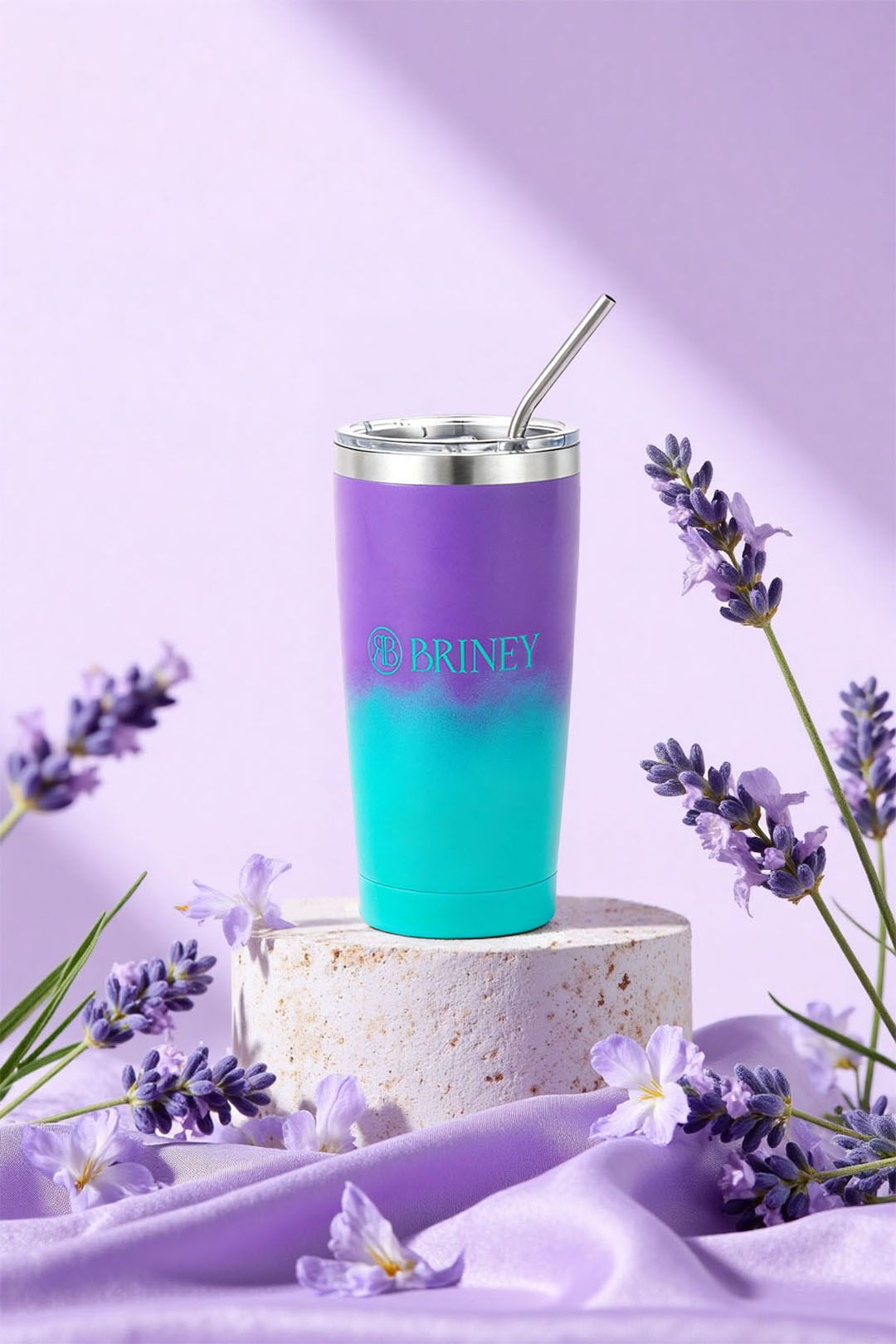 Living and Home Lavender-Scented Spa Bath Gift Set image 4