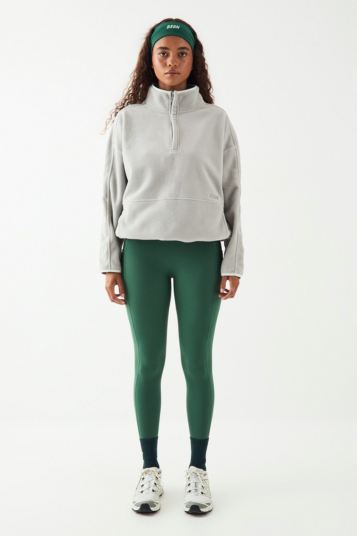 DSGN Studio DSGN Studio Sport Polar Fleece Contrast Binding Jacket Ice Grey image 5