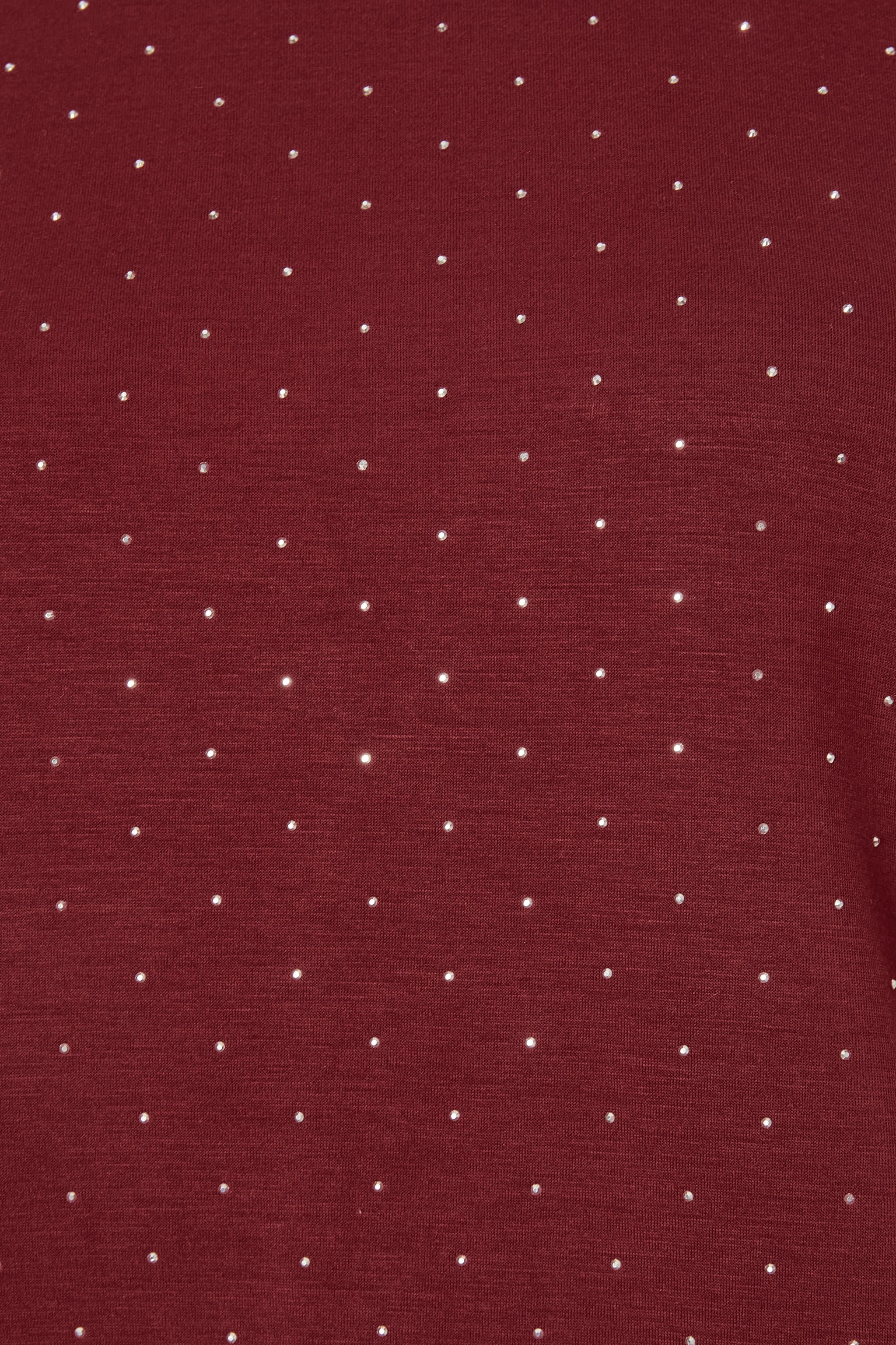 Quiz Burgundy Stud Detail Top image 6