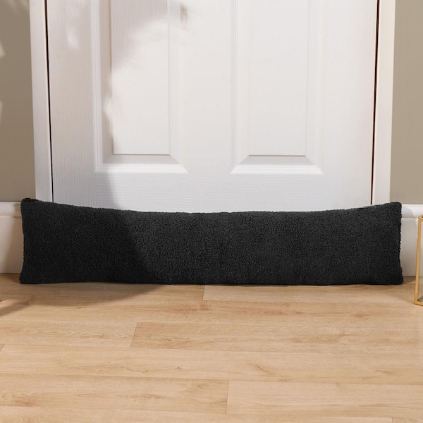 OHS Fabric Boucle Door Draught Excluder Draft Window Seal Insulation Fleece Stopper