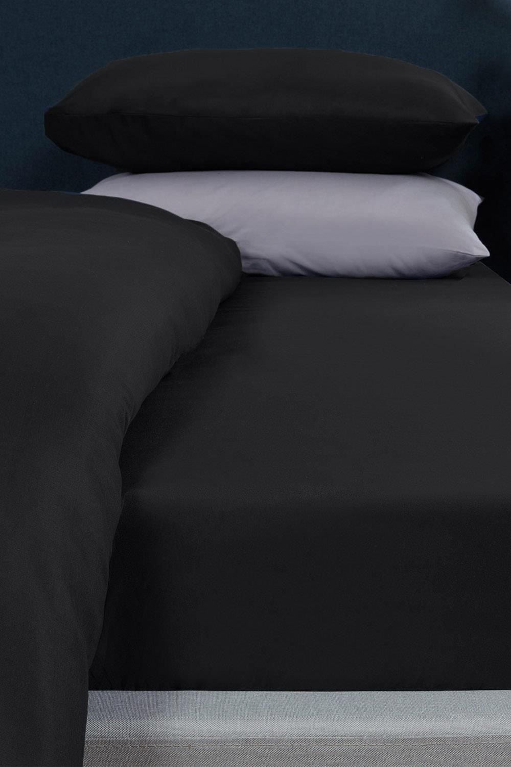 OHS Plain Dyed Non-Iron Fitted Bed Sheet image 1