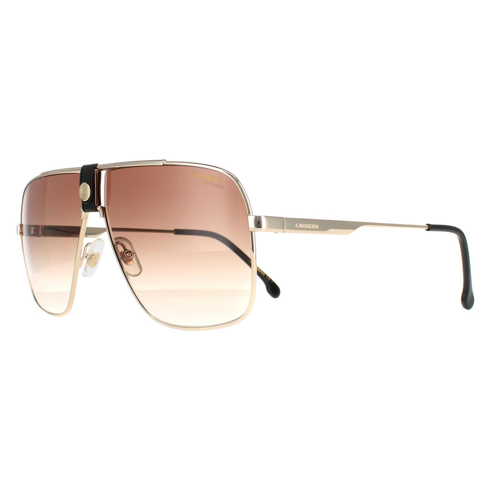 Carrera Aviator Gold Brown Gradient Sunglasses image 2