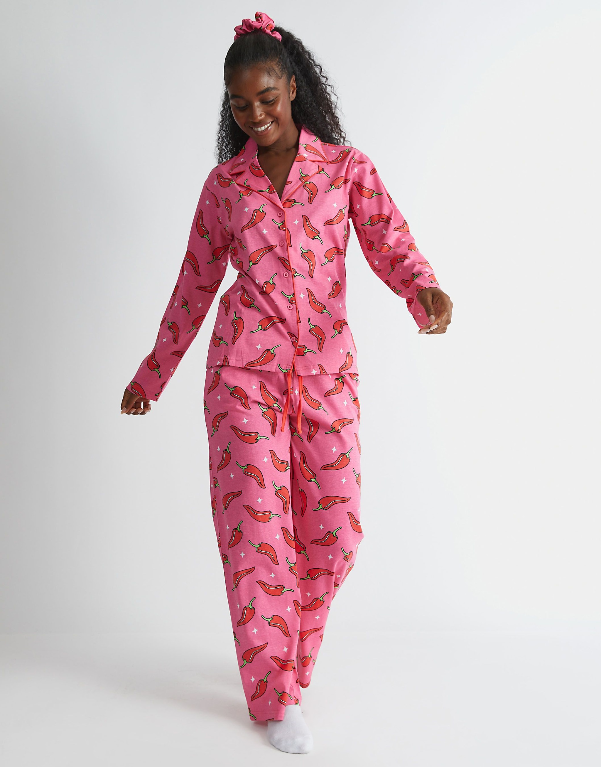 SKINNYDIP Chilli Sparkle Pyjama Set in Pink image 4
