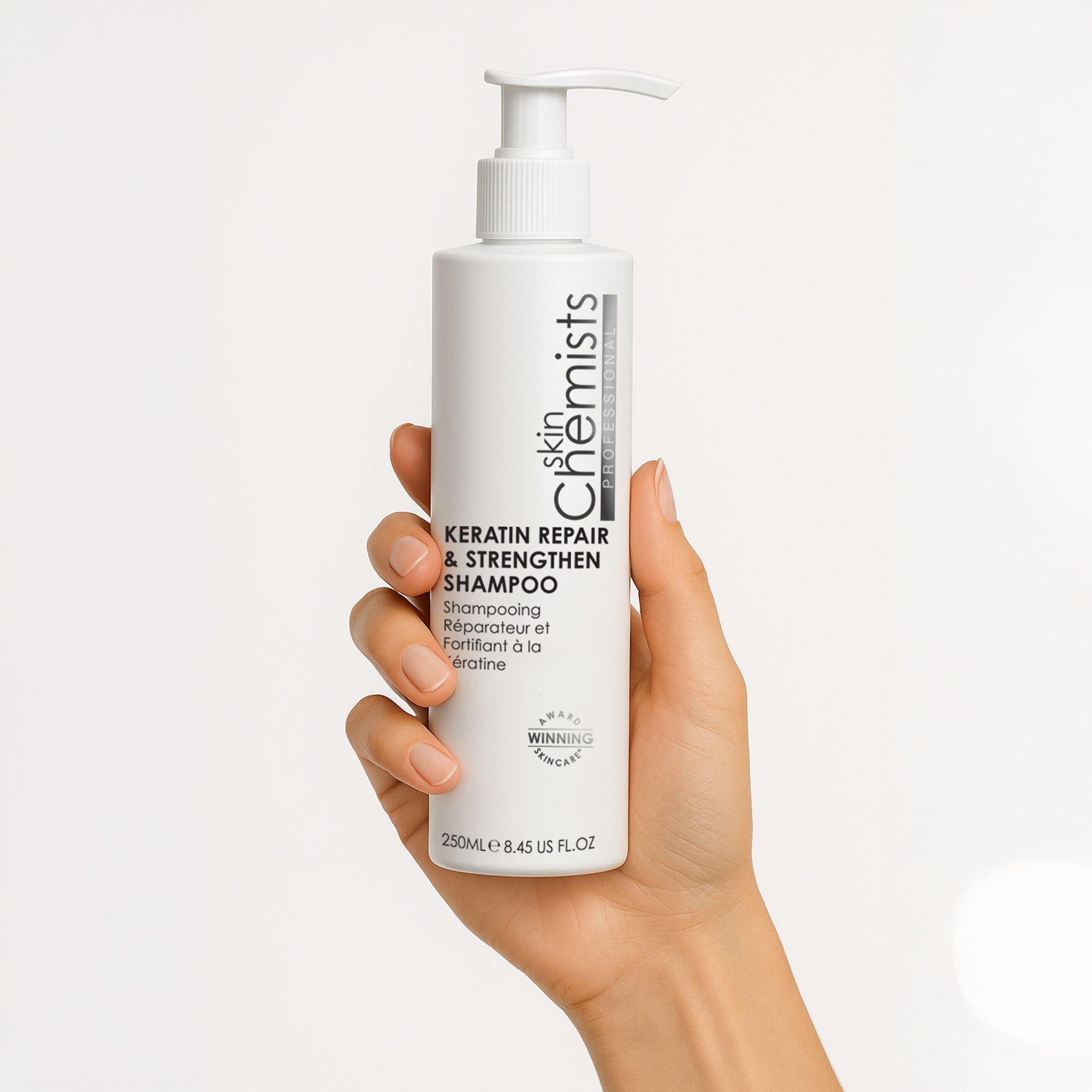 skinChemists professional Keratin Repair & Strengthen Shampoo 250ml image 3