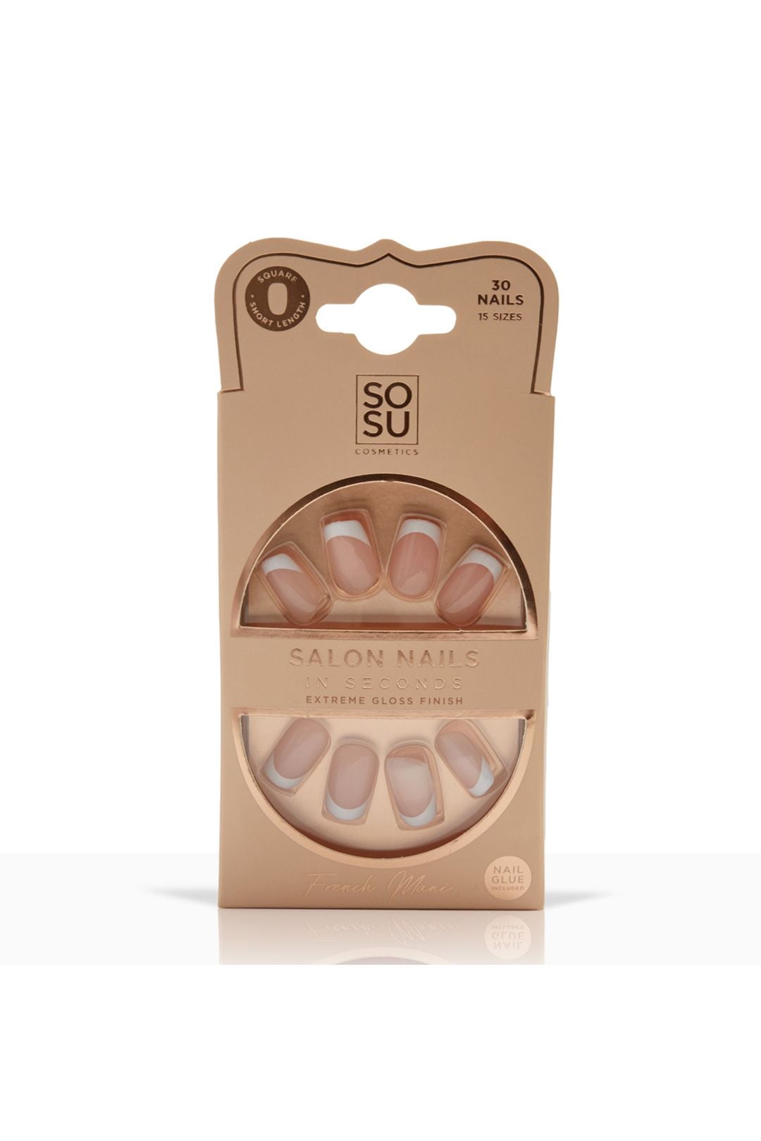 SOSU Cosmetics Core False Nails French Mani image 1