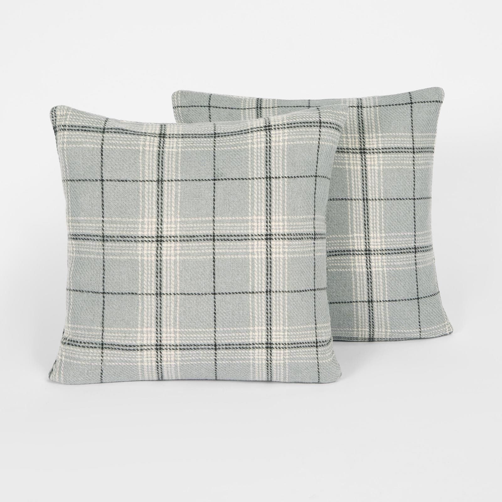 OHS 2 Pack Woven Check Filled Cushions Printed Soft image 5