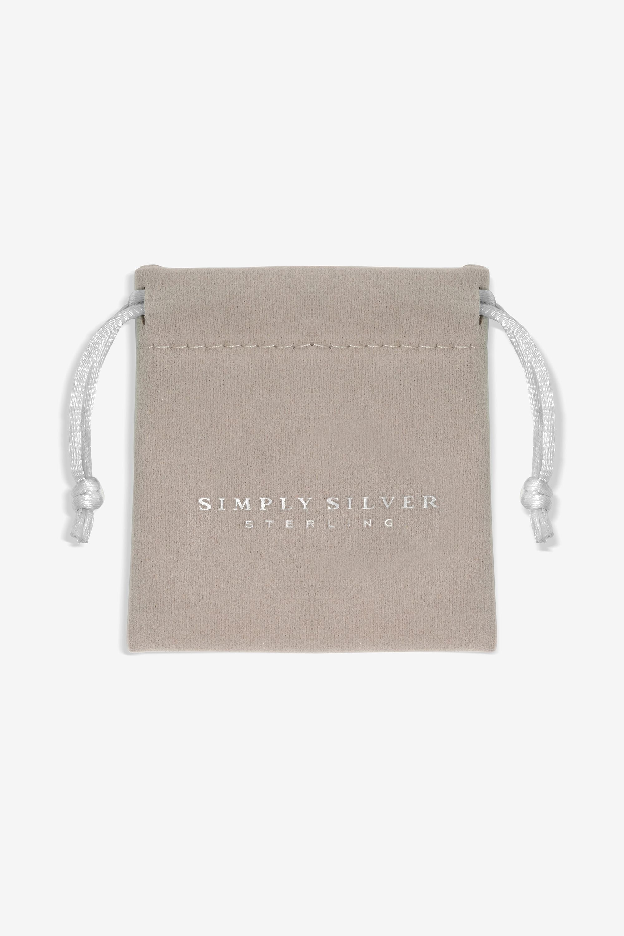 Simply Silver Sterling Silver 925 Polished Snake Chain Puff Heart Bracelet image 4