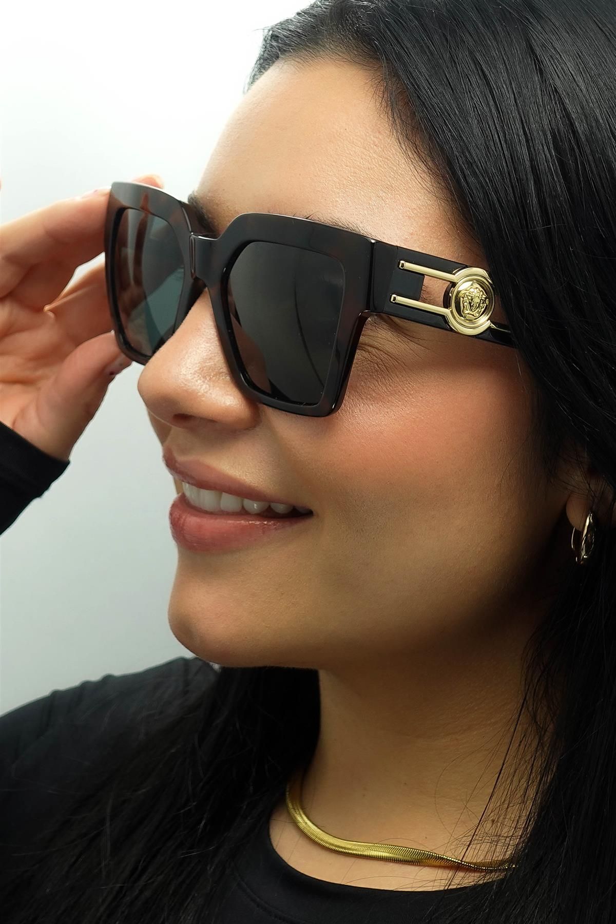 Versace Square Dark Havana Dark Grey VE4458 image 6