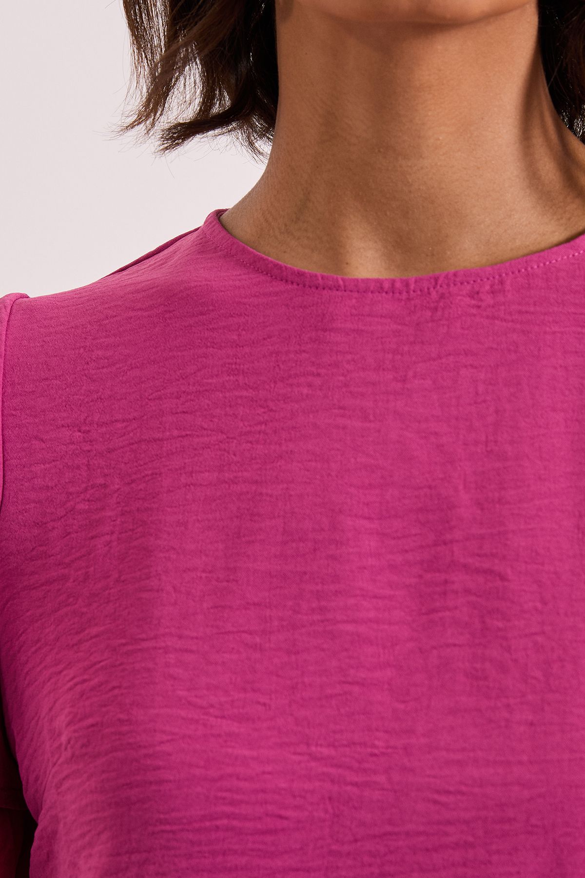 Dorothy Perkins Frill Sleeve Crew neck T-Shirt Rose image 5