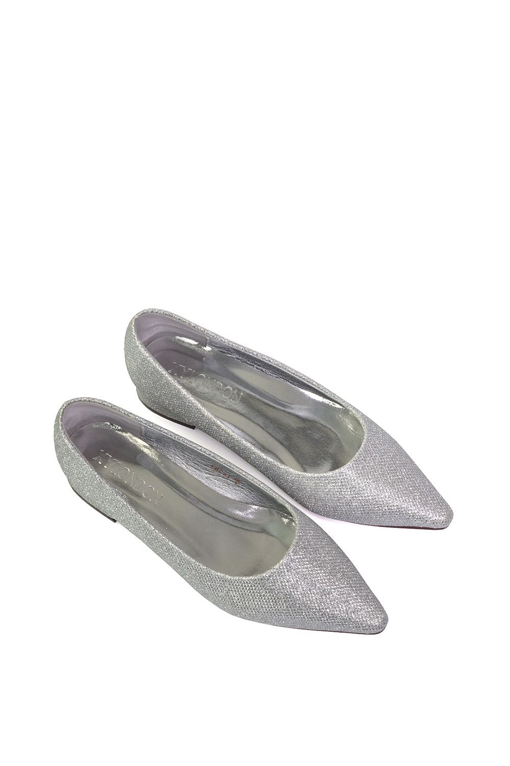 XY London 'Karen' Pointed Toe Wedding Shoes Low Heel Bridal Heels image 3