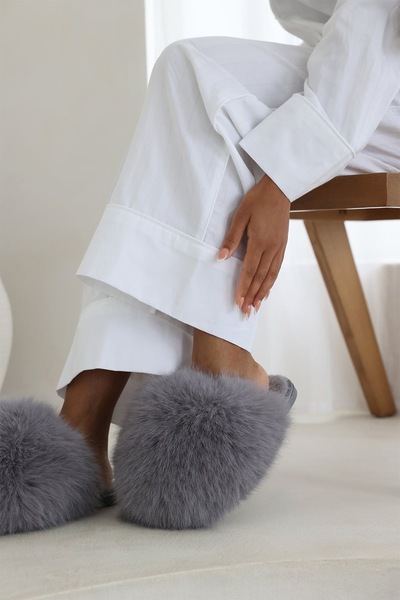 Where's That From 'Keira' Ultimate Fluffy Faux Fur Mule Slippers