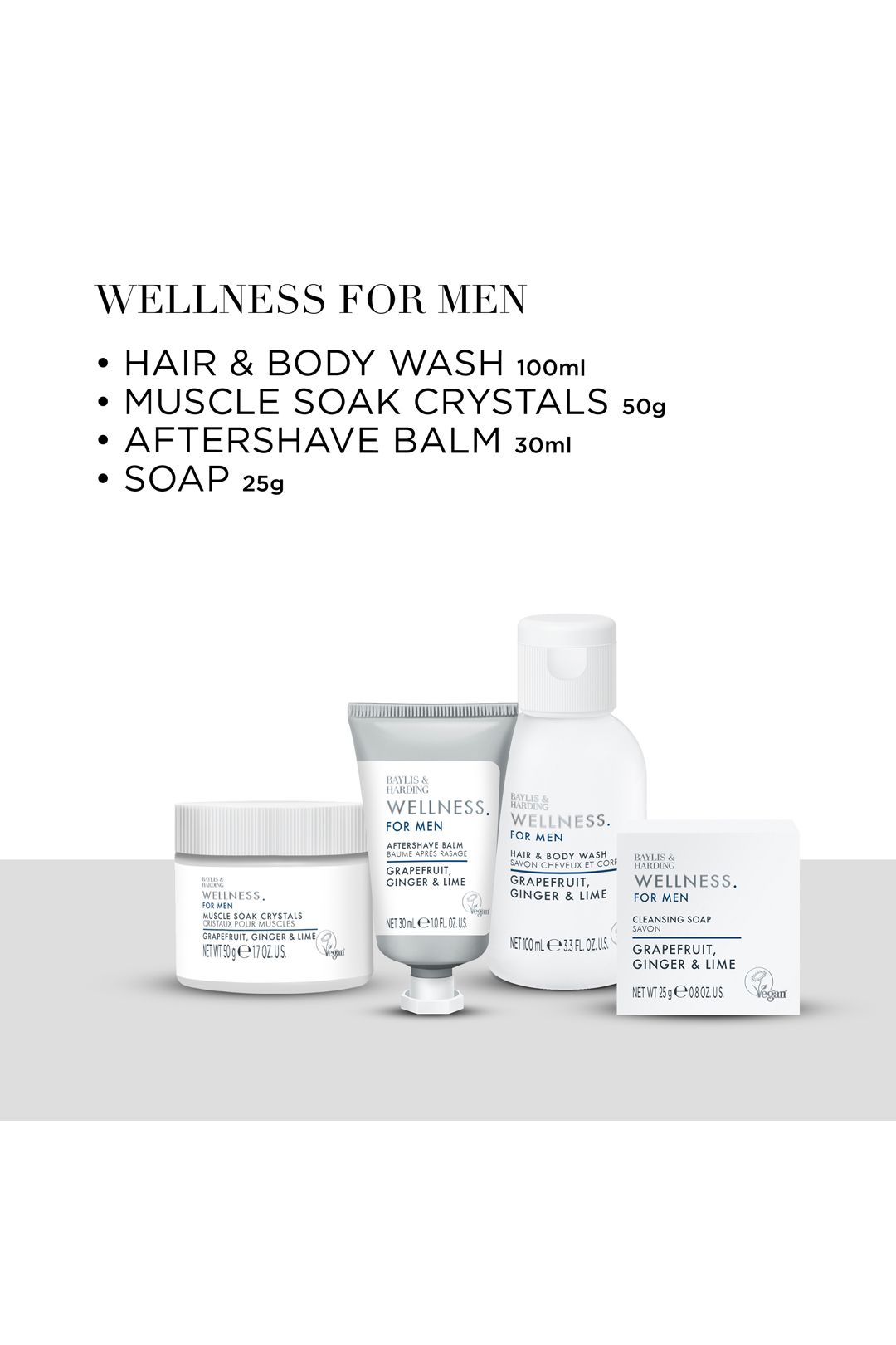 Baylis & Harding Wellness For Men His Essential Wellbeing Tin Gift Set Multi image 4