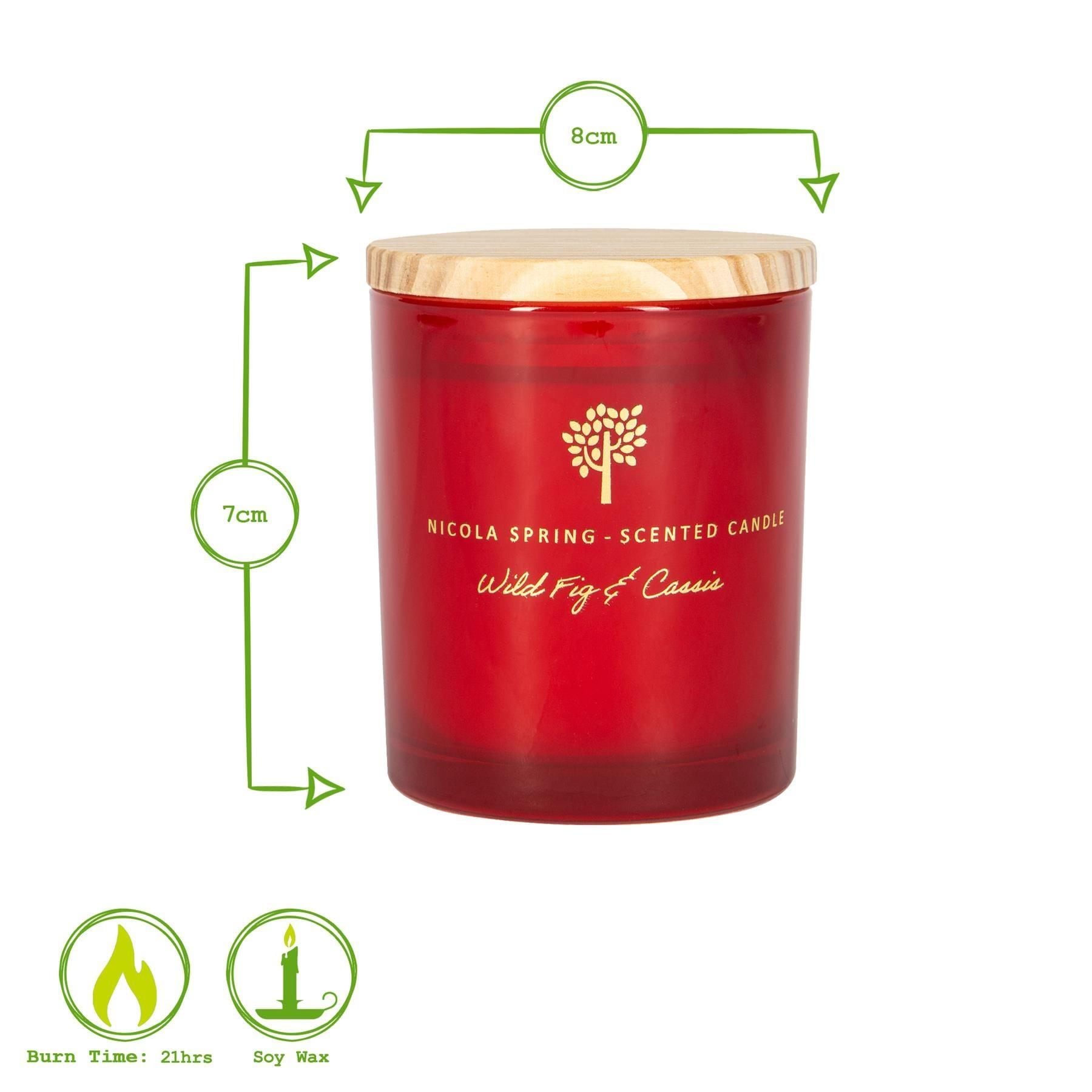 Nicola Spring Wild Fig & Cassis Candle & Diffuser Gift Set - 130g Jar + 200ml Diff image 5