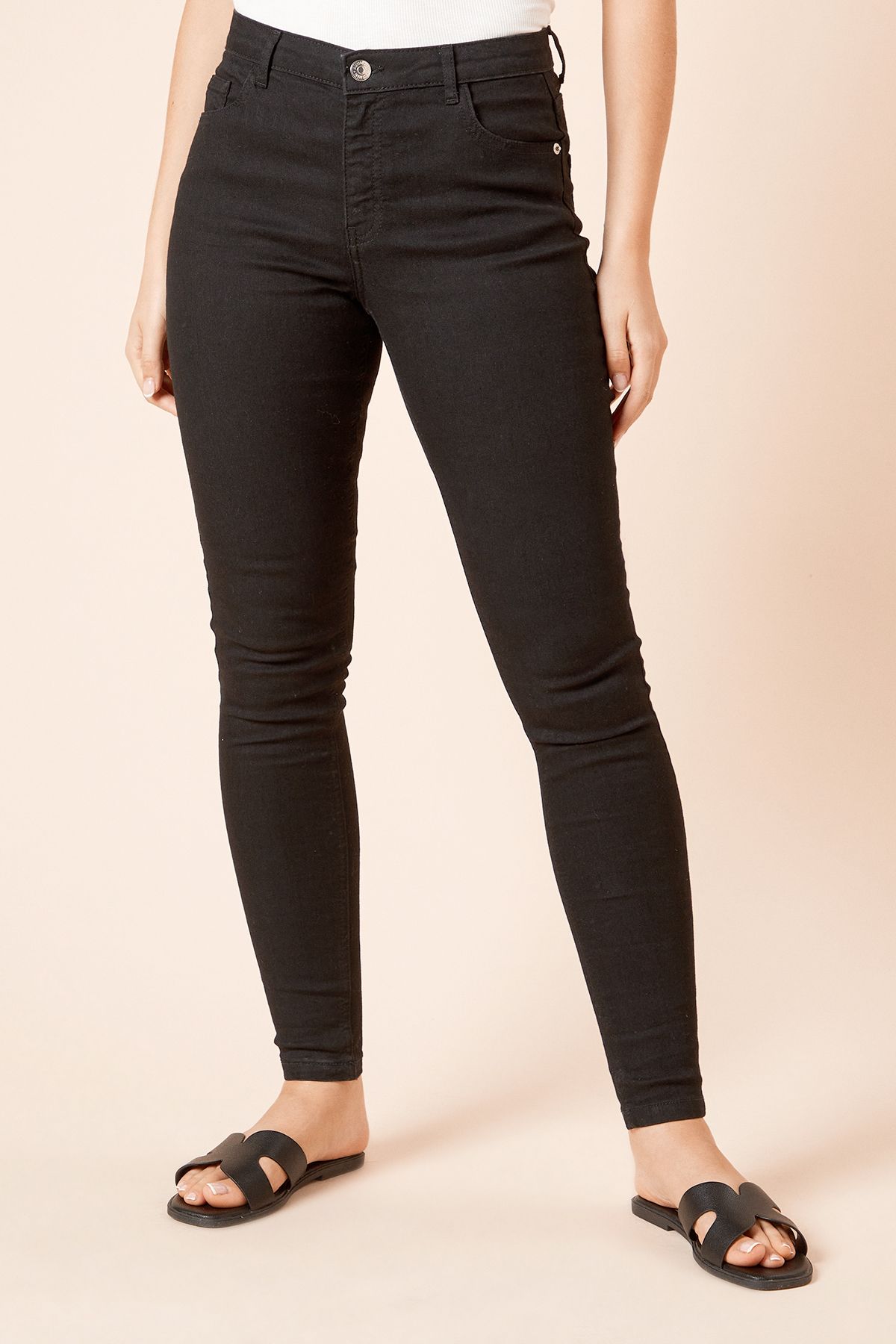 Dorothy Perkins Comfort Stretch Skinny Jeans Black image 2