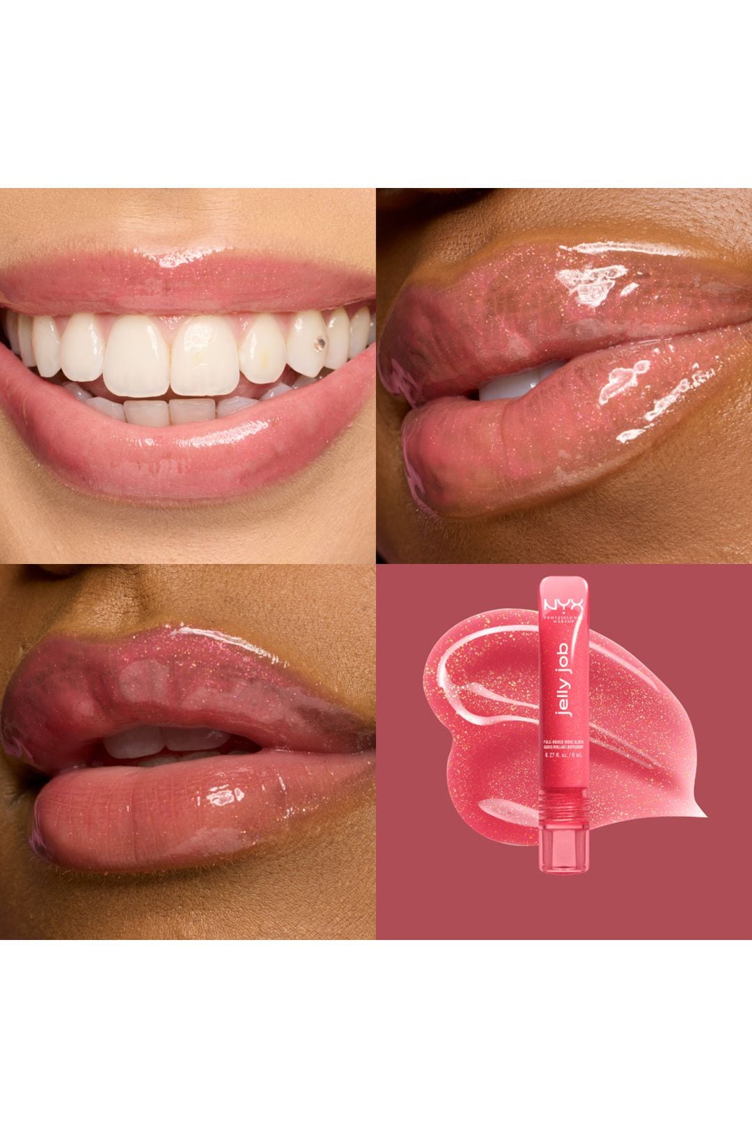 NYX Professional Makeup Jelly Job Lip Gloss 8ml Jelly Kissd image 6