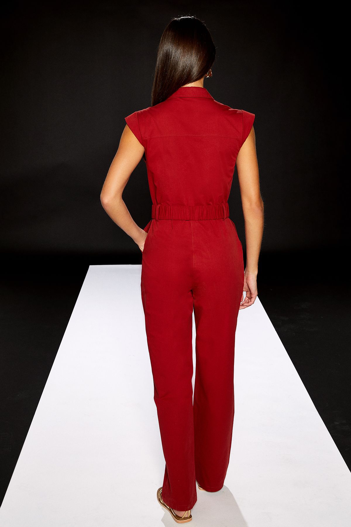 RUNWAY 1.8.1.8 Runway 1.8.1.8 Utility Jumpsuit Red image 4