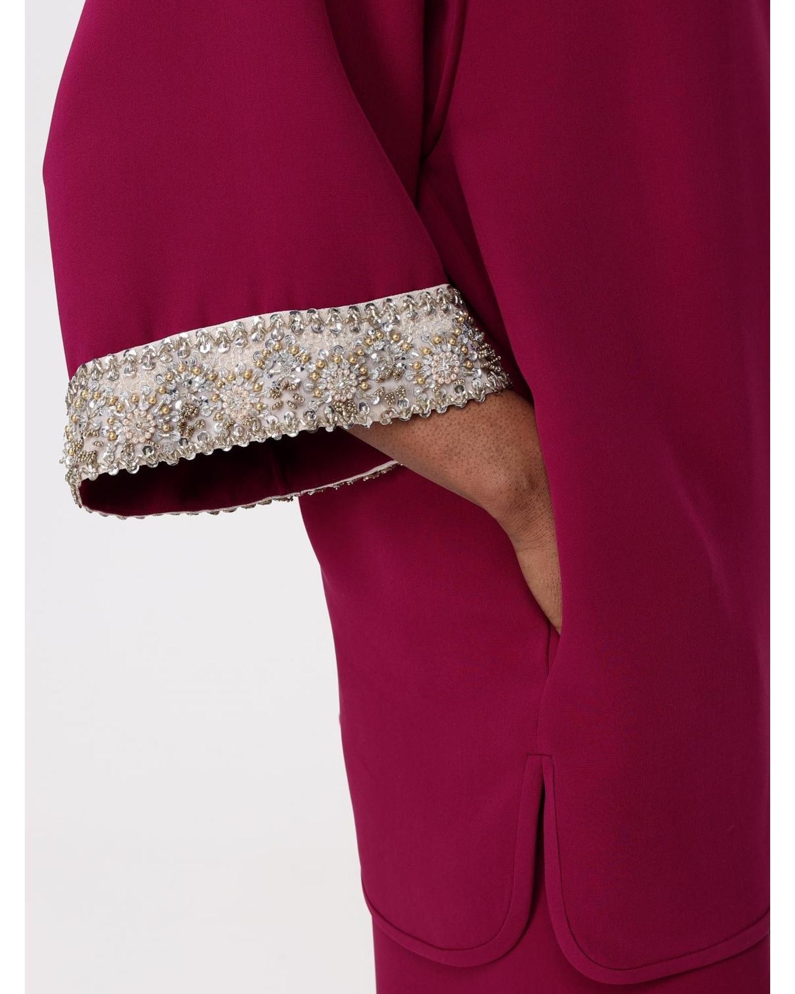 Valentino Embellished Cuff 34 Sleeve Blouse Wo - Cycla Tops image 5