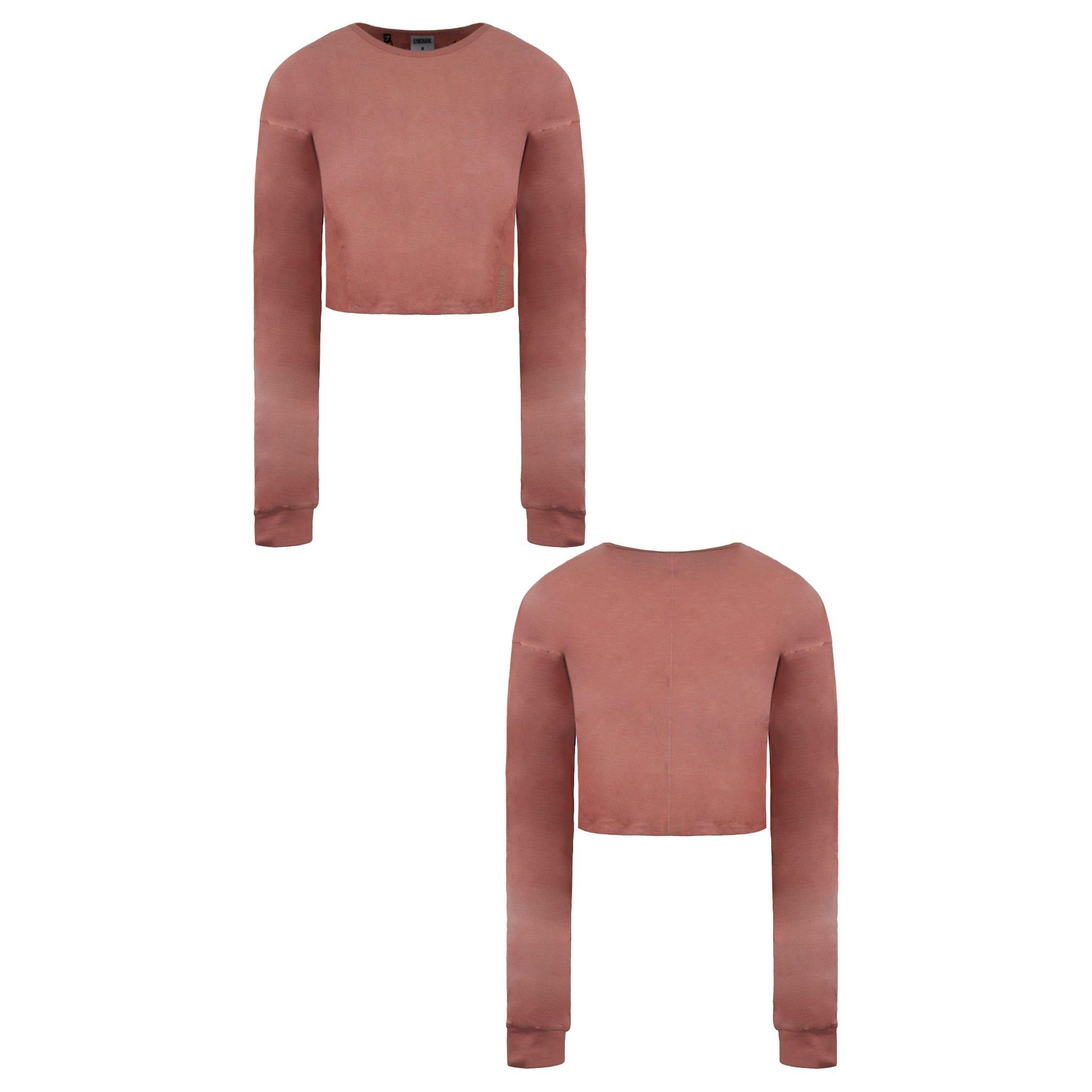 Gymshark Long Sleeve Light Pink  Crop Top image 3