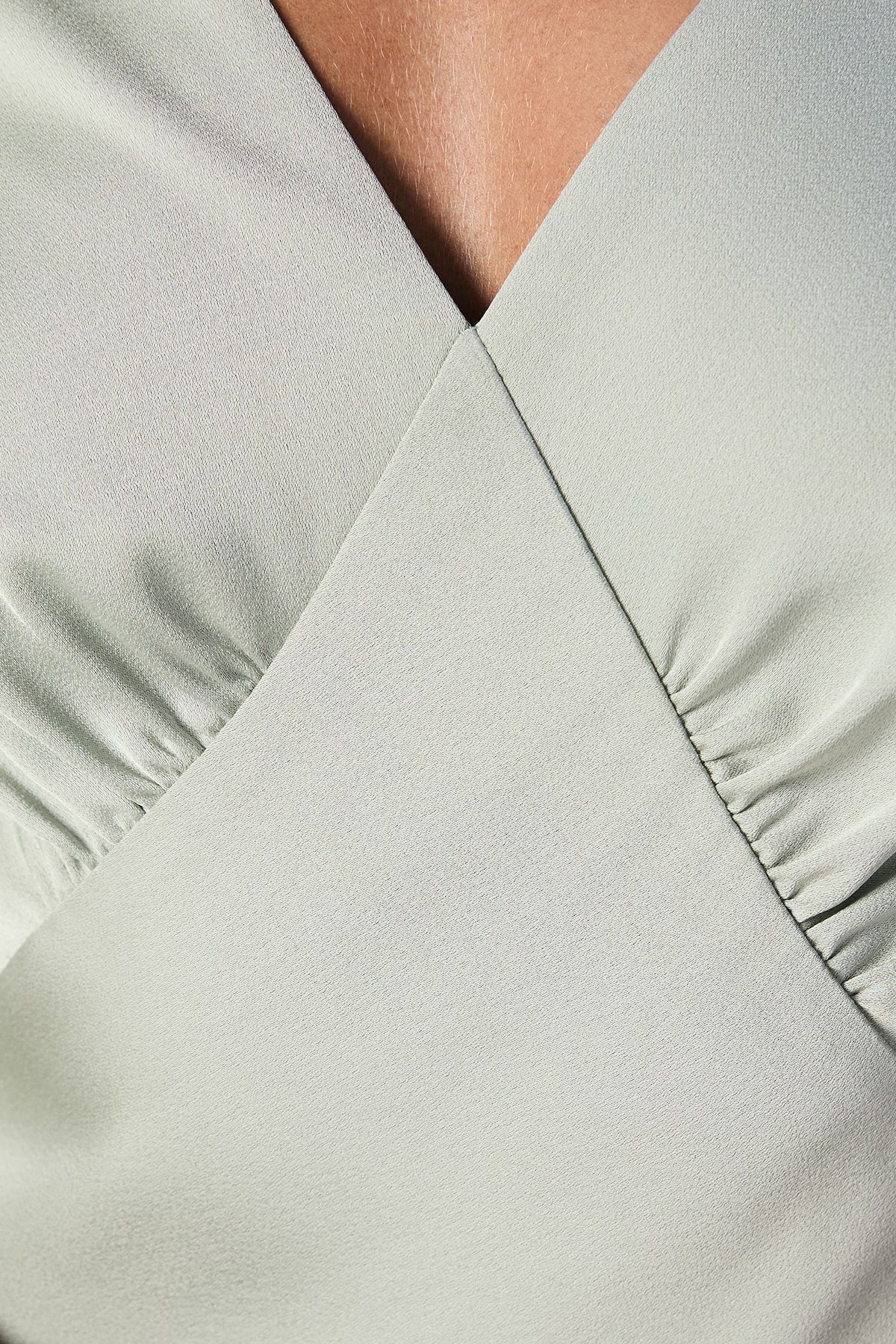 Coast Tie Back Satin Back Crepe Bridesmaid Dress Sage image 5