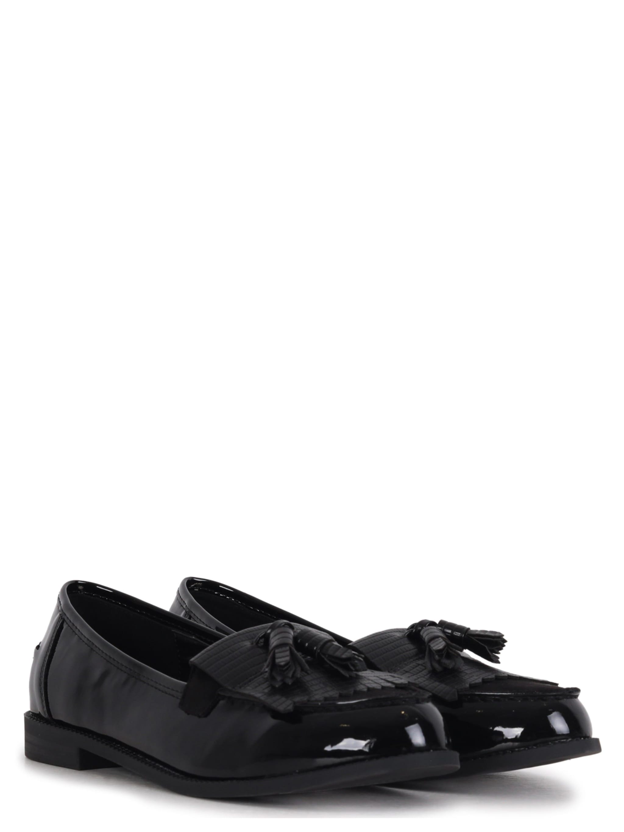 Linzi Rosemary Black Patent Lizard Classic Slip On Loafer image 3