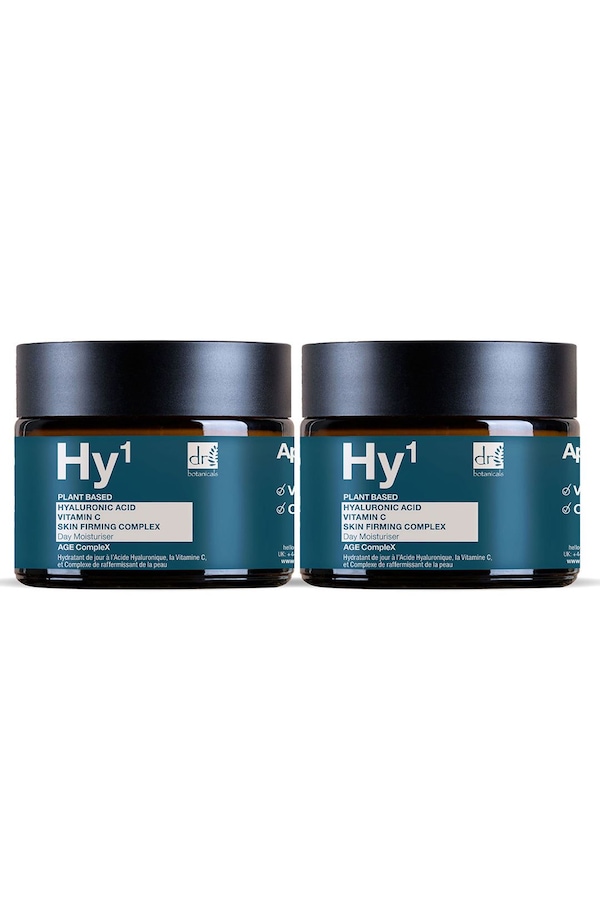 Dr. Botanicals Hyaluronic Acid 1% & Vitamin C 1% & Skin Firming Complex 1% Day Moisturiser 60ml x 2 Duo Pack