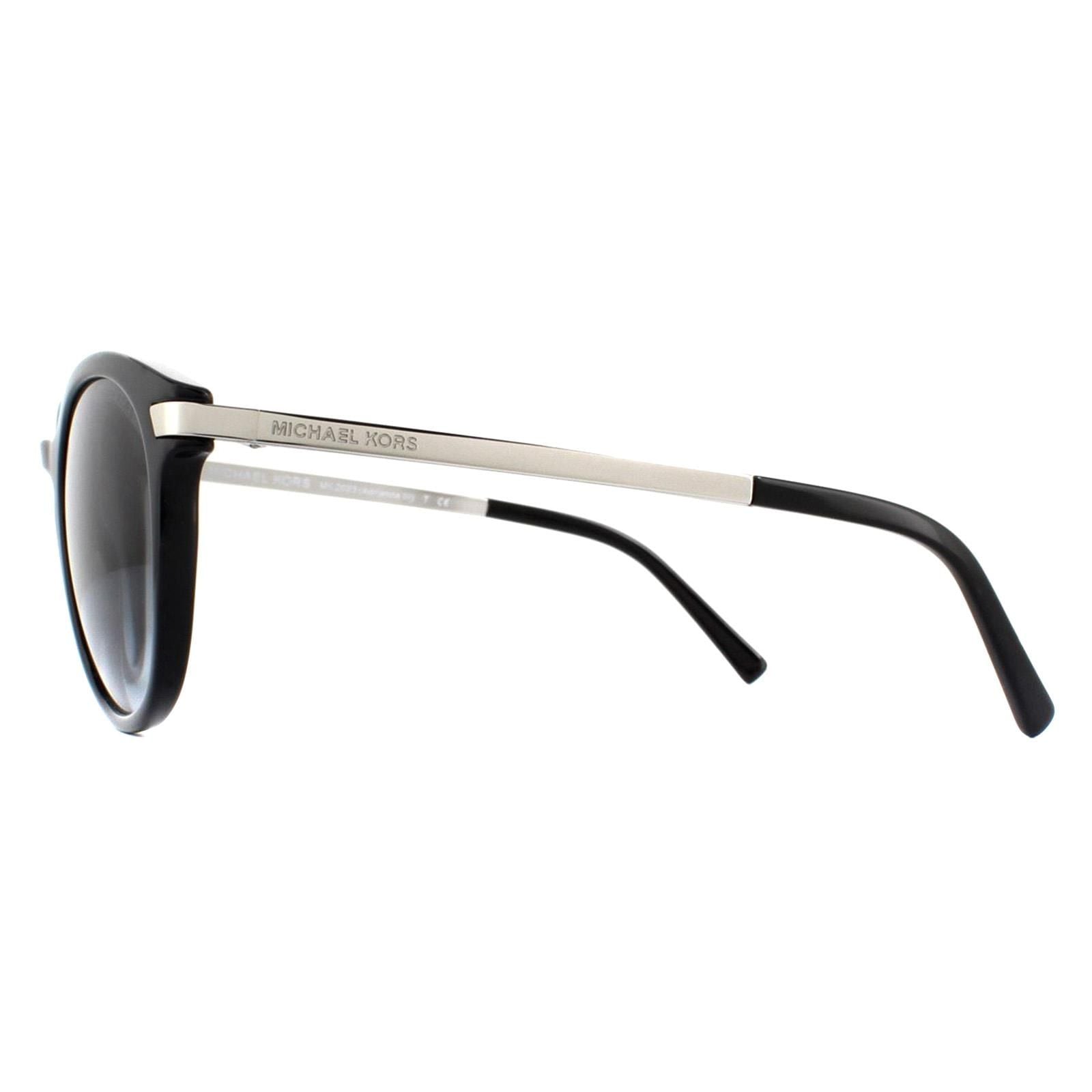 Michael Kors Round Black Light Grey Gradient Sunglasses image 3