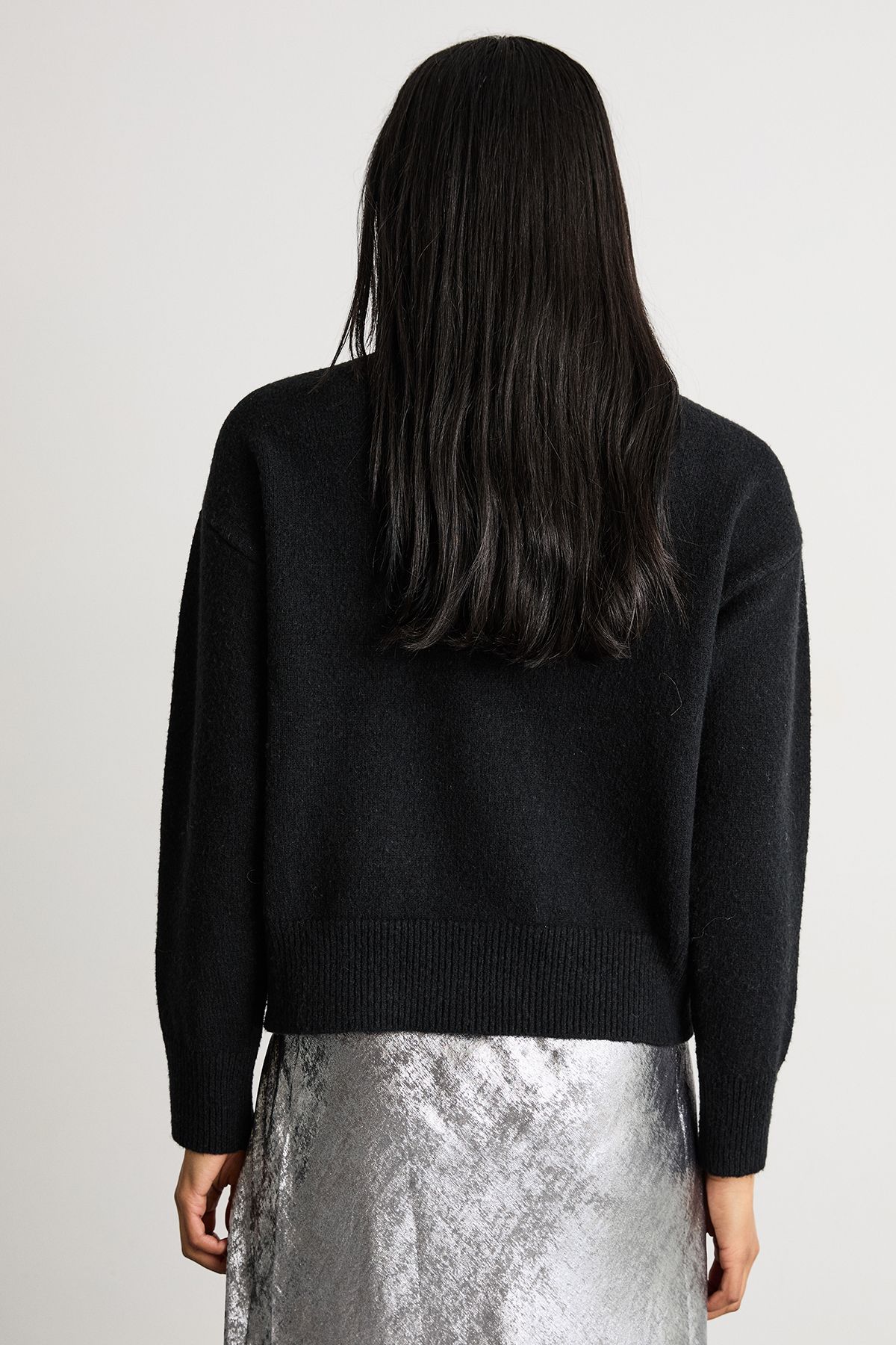 Warehouse Merry Margarita Christmas Jumper Black image 3