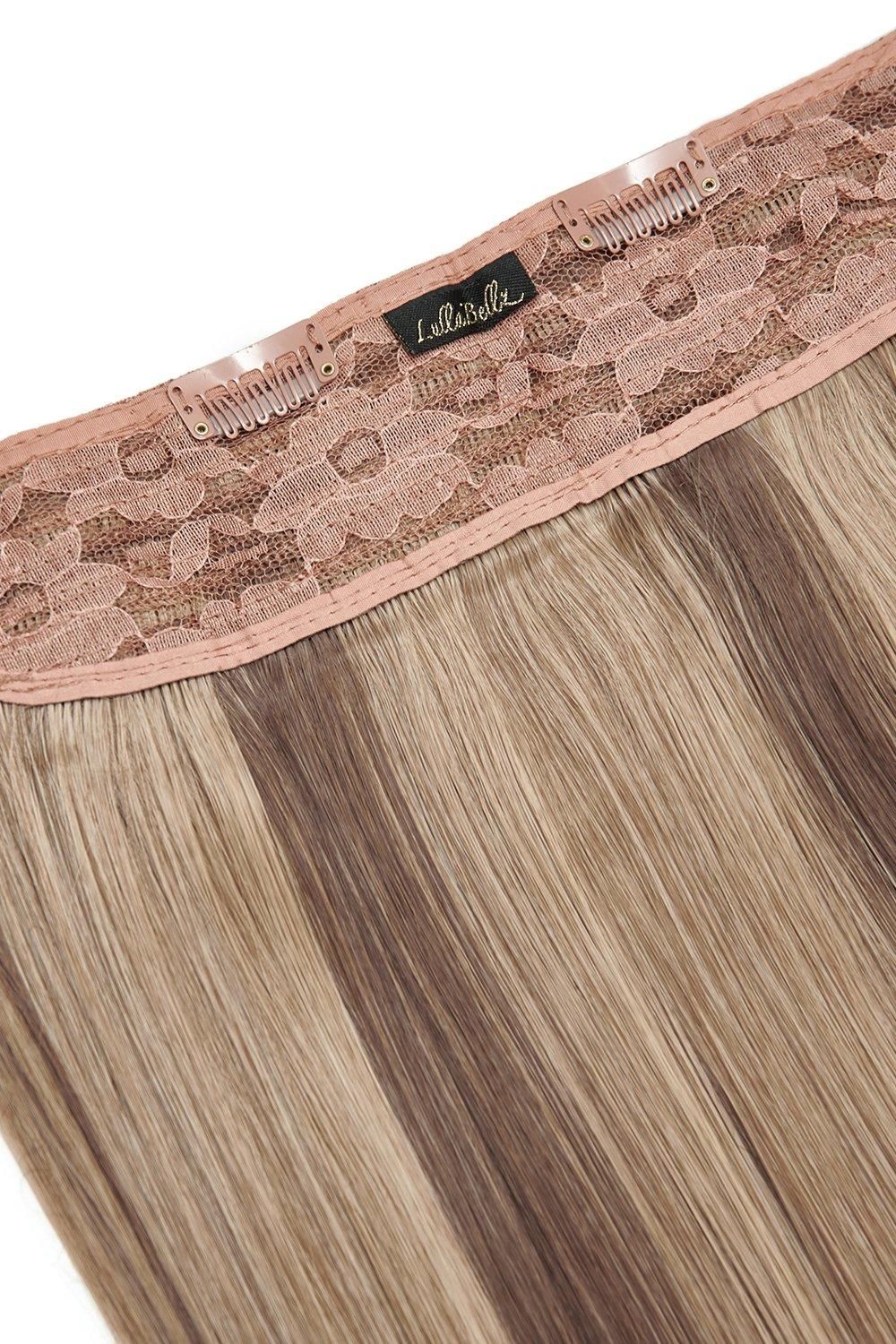 Lullabellz Thick 18 1 Piece Straight Clip In Hair Extensions Mellow Brown image 2