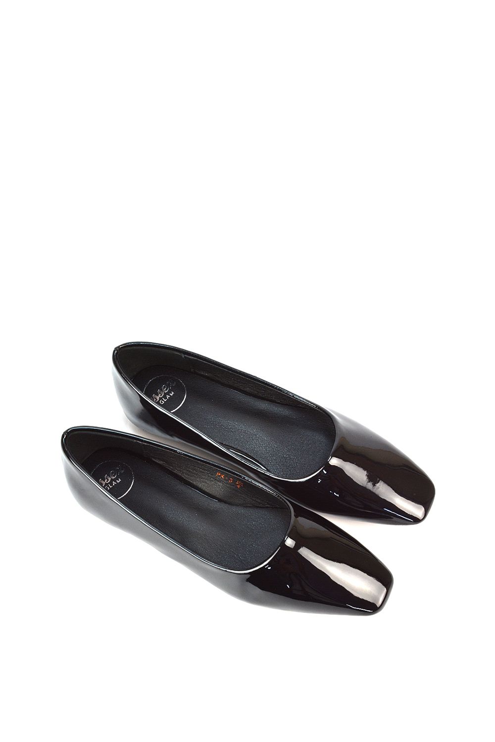 XY London 'Maci' Square Toe Slip On Flat Heel Ballerina Pumps image 6