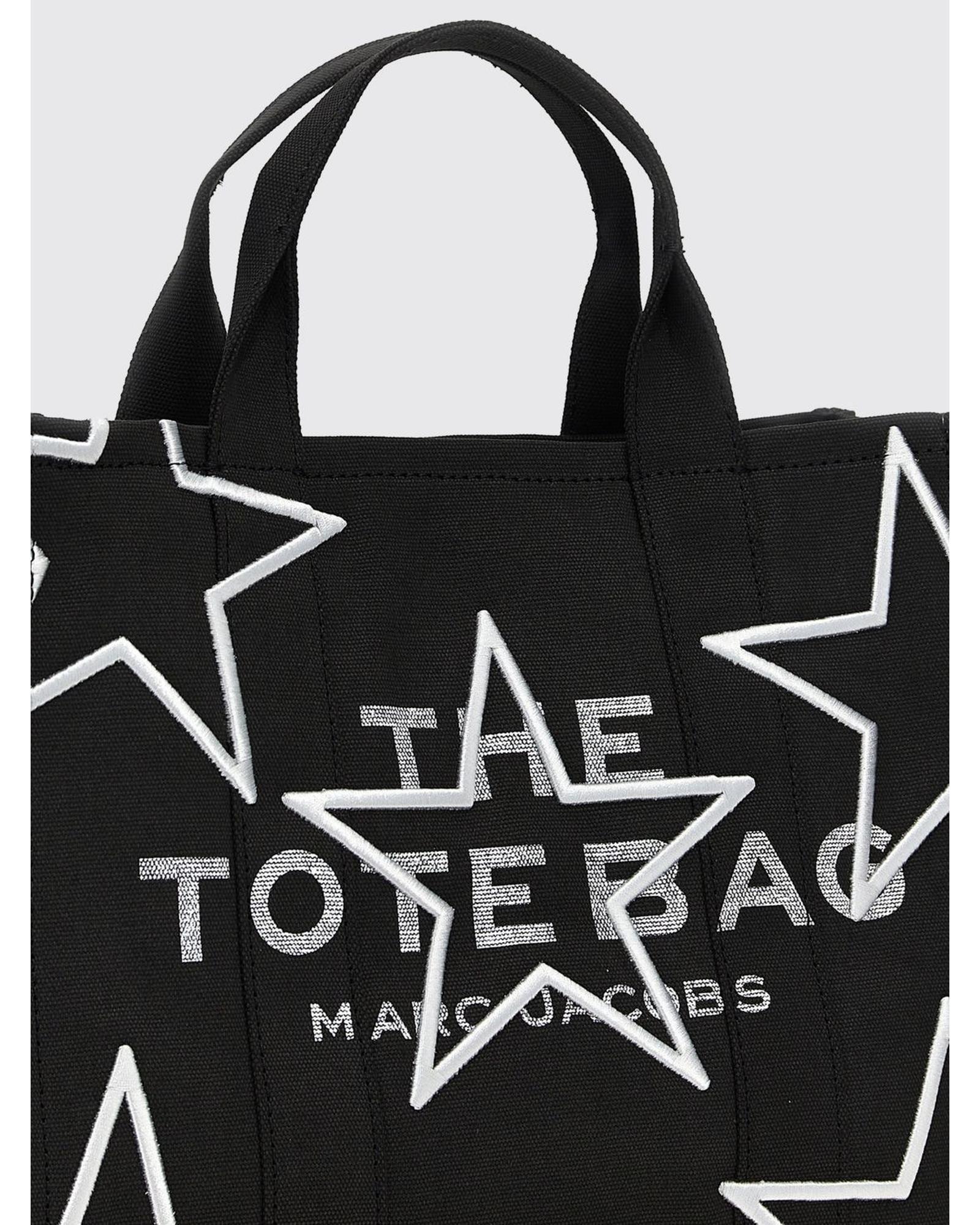 Marc Jacobs Star Tote Embroidered Canvas Wo - White Handbags image 3