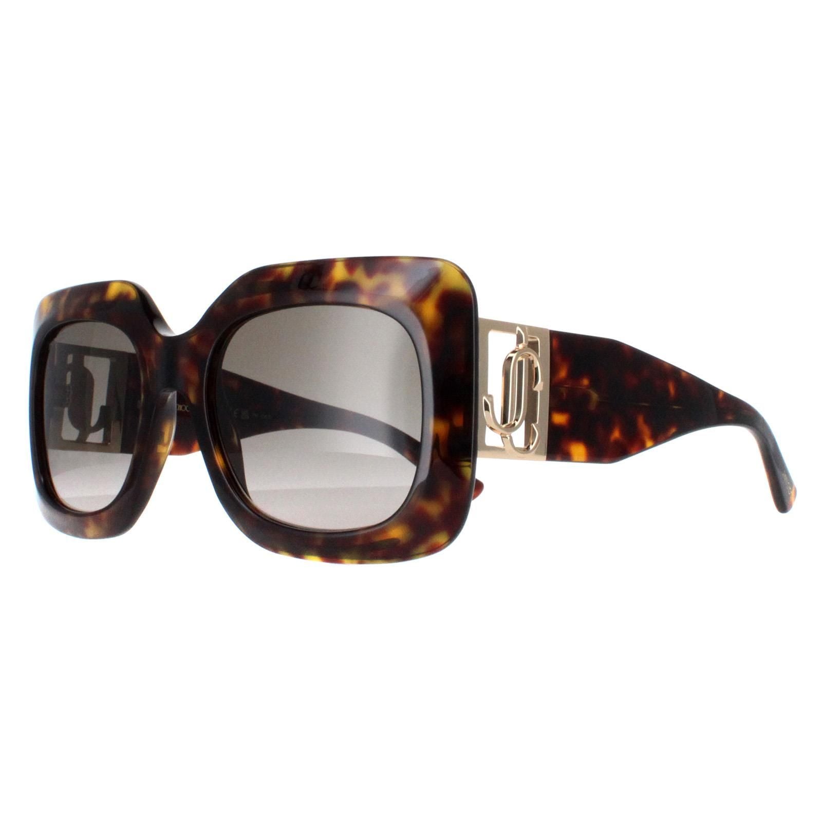 Jimmy Choo Square Havana and Gold Brown Gradient GAYA/S image 2