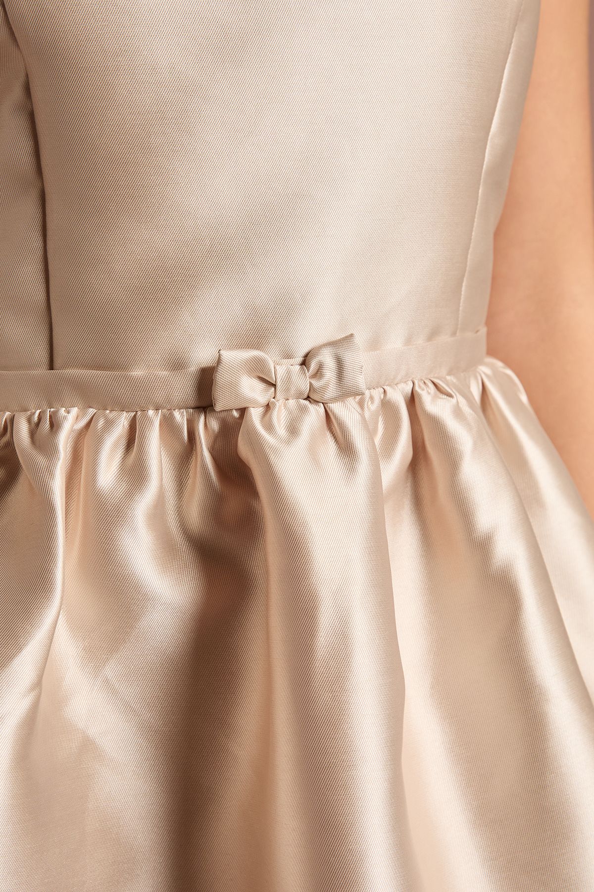 Coast Teen Coast Twill Bow Maxi Bridesmaid Dress Champagne image 4