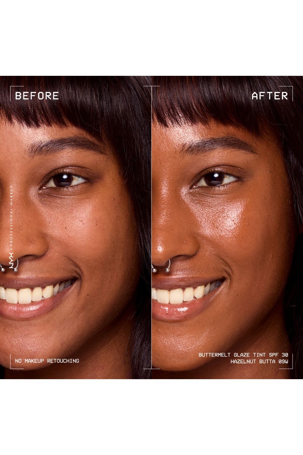 NYX Professional Makeup Buttermelt Glaze Soft Glow Skin Tint + SPF/FPS 30 30ml Hazelnut Butta image 6