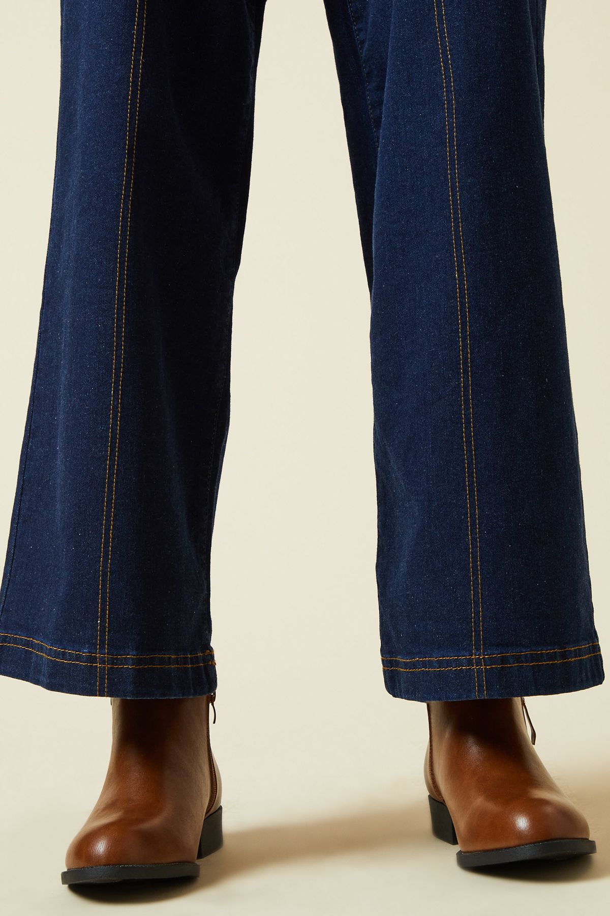 Dorothy Perkins Maddy Side Zip Flat Ankle Boots Tan image 1