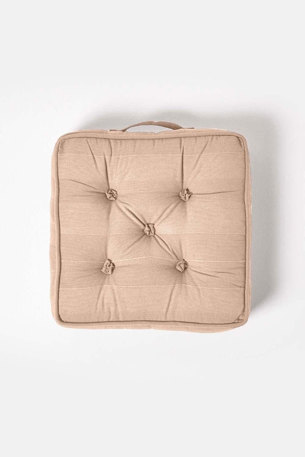 Homescapes Rajput Ribbed Cotton Floor Cushion image 3