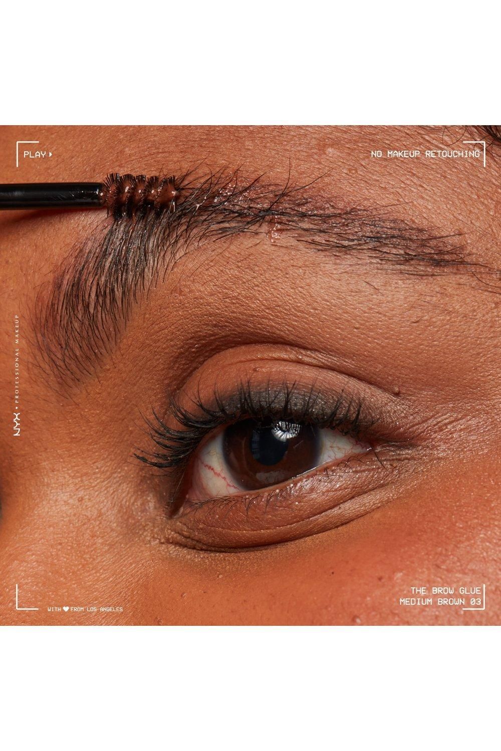 NYX Professional Makeup Brow Glue Instant Brow Styler Medium Brown image 2