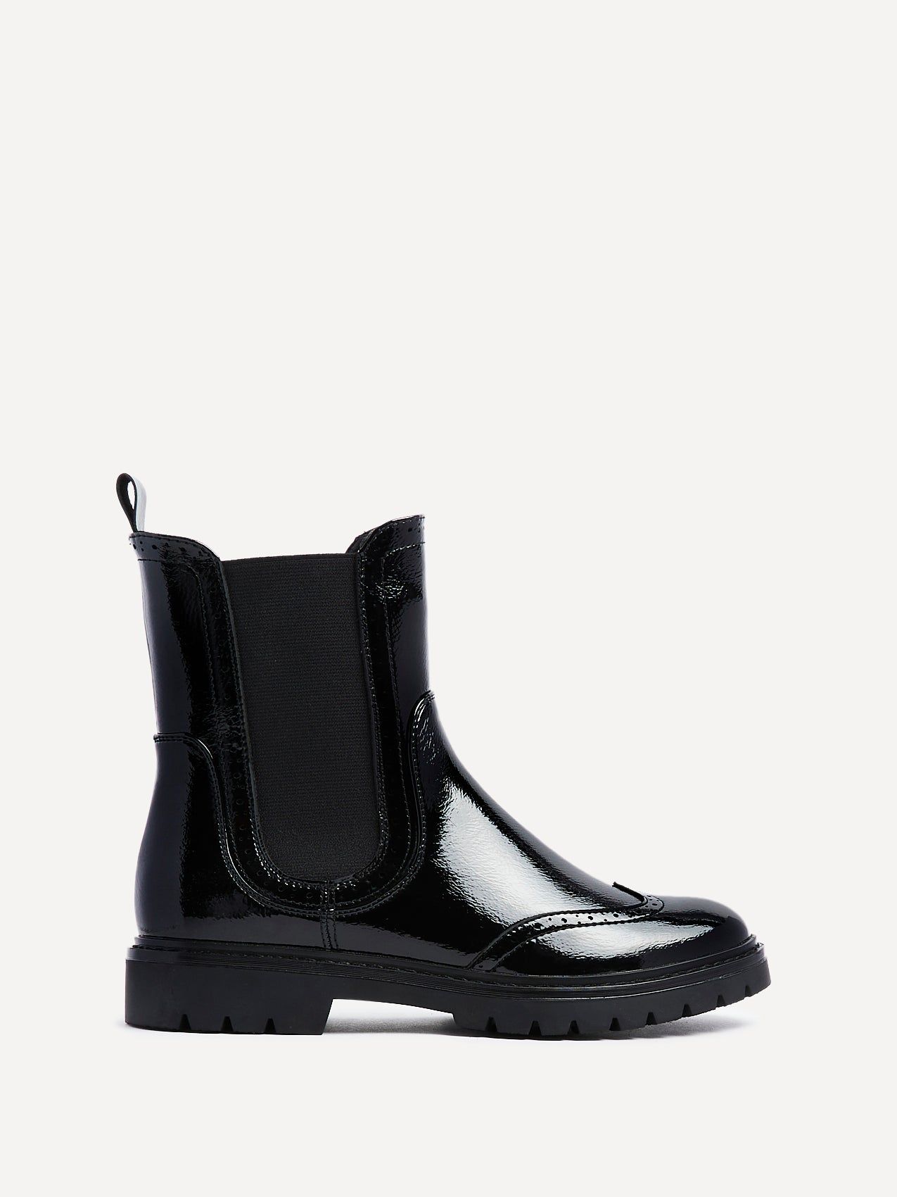 Linzi Esme Black Patent Chelsea Ankle Boot image 1