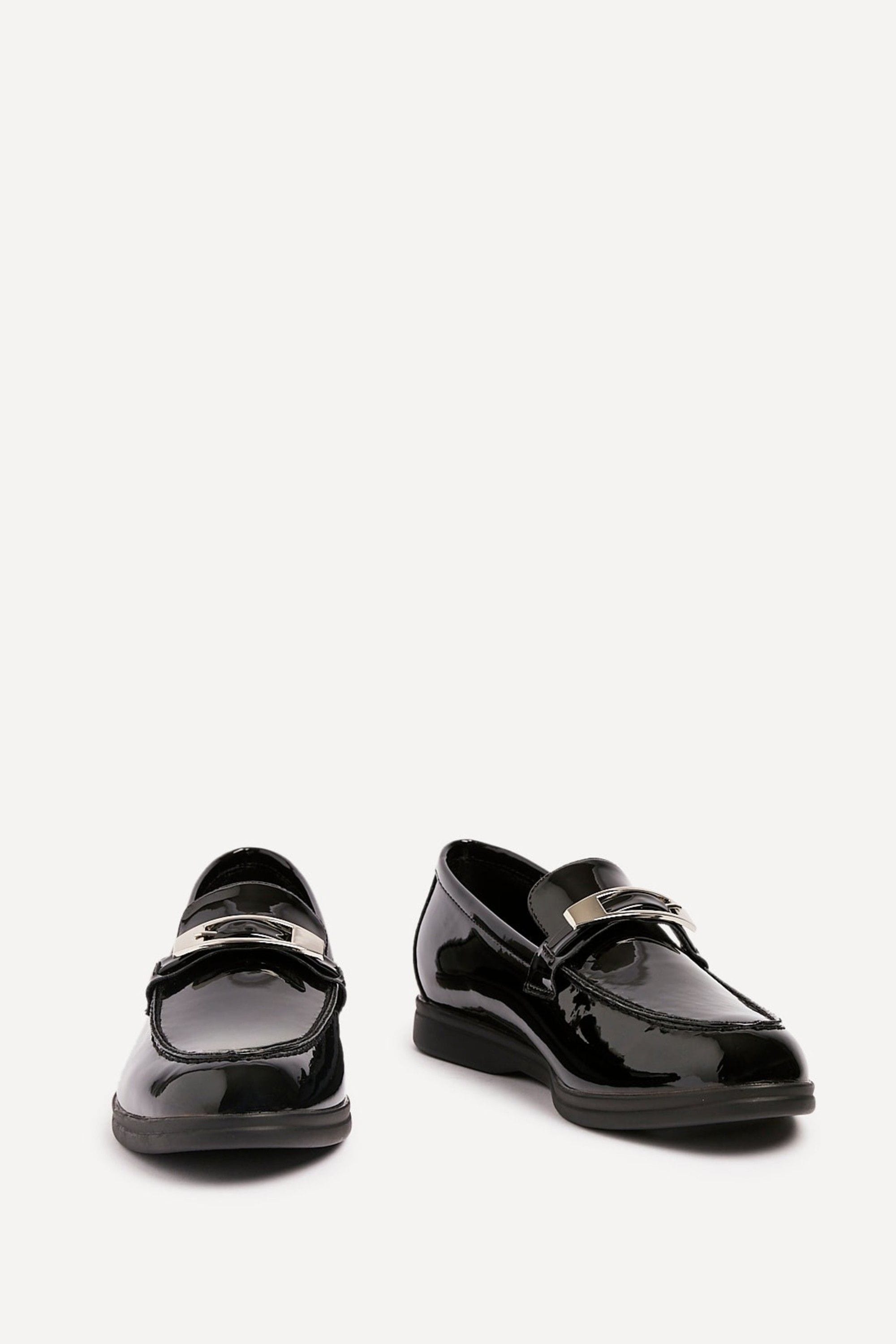 Linzi Script Black Patent Slip On Loafer image 3