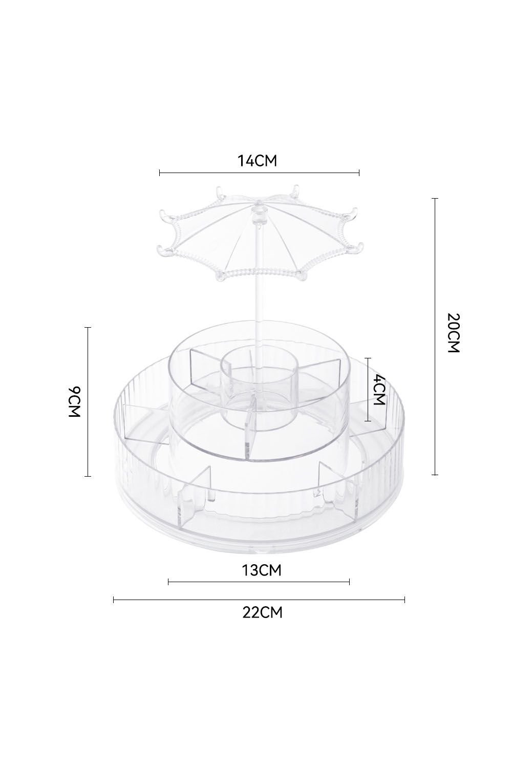 SHEONLY Acrylic Swivel Makeup Organizer image 6