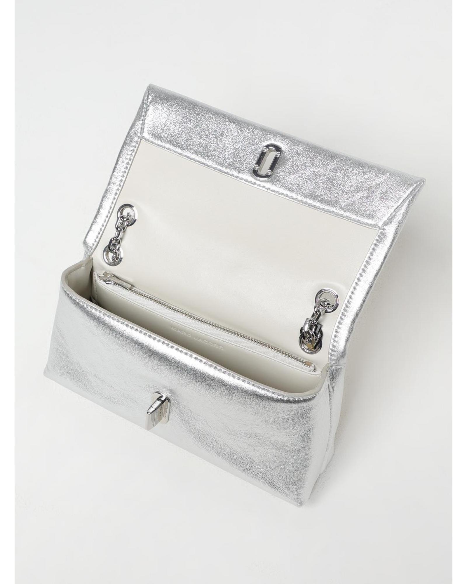 Marc Jacobs Metallic Clutch Bag Wo - Silver image 3